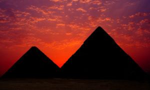 The achievement of the great pyramids 